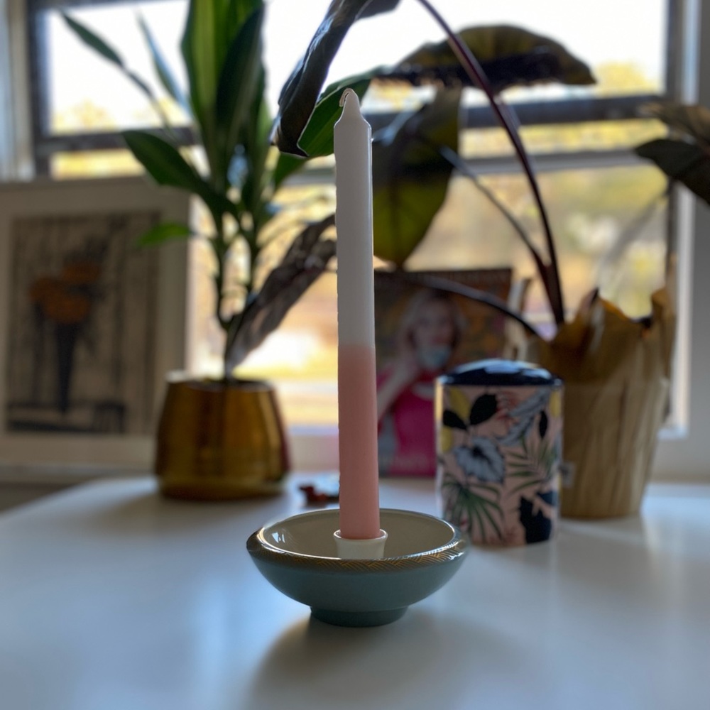 VINTAGE LENOX CHINA CANDLE HOLDER